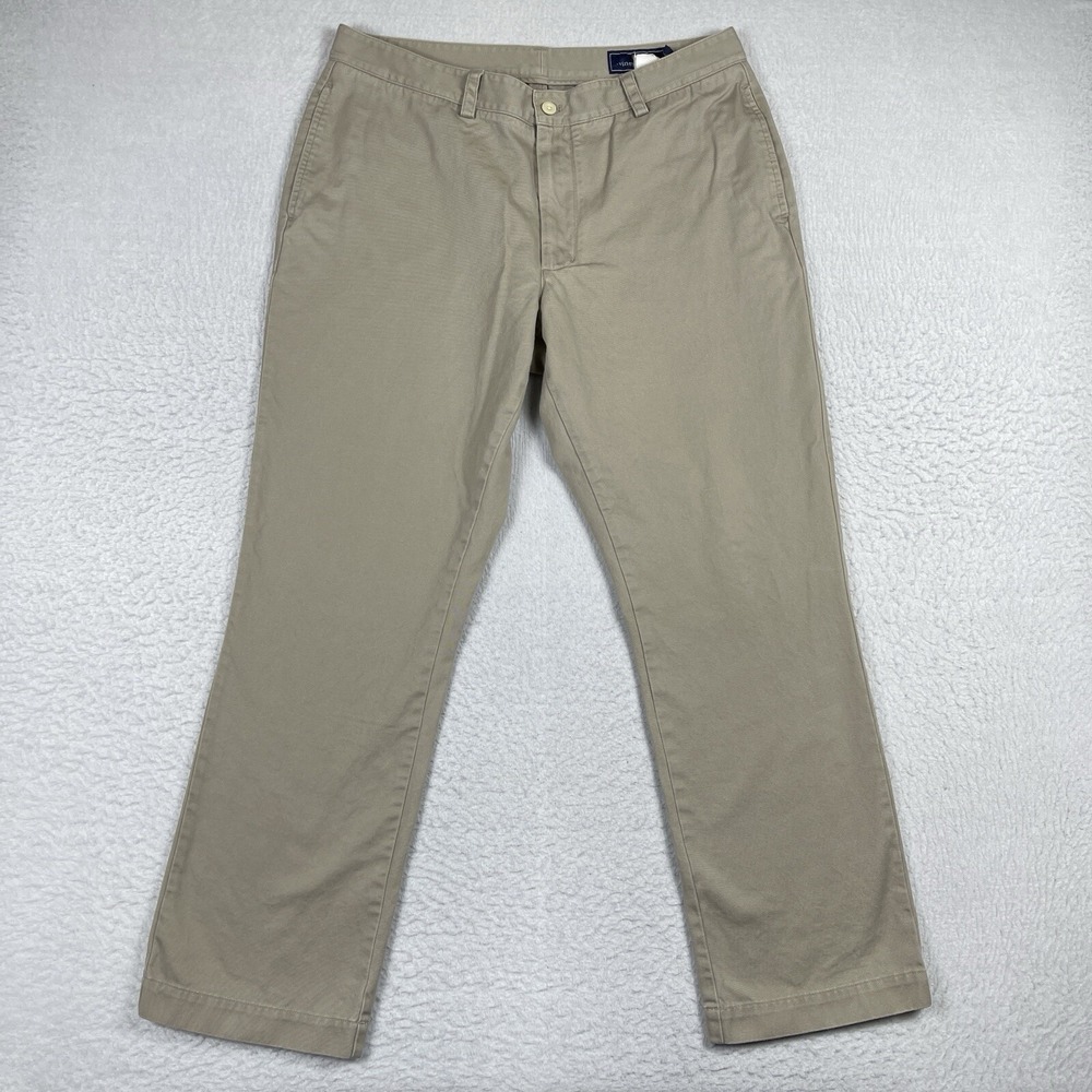 Vineyard Vines Pants Mens 35x30 Beige Slim Fit Club Pant Preppy Casual Workwear